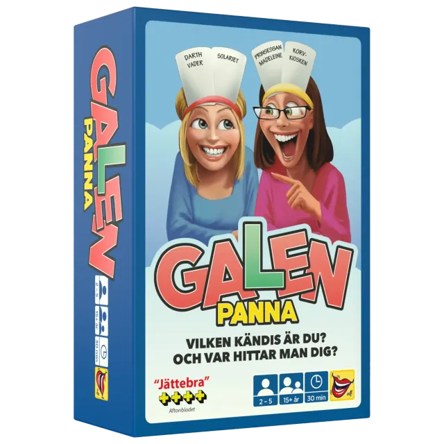 Dragon's Lair Galenpanna Pocket partyspel 208 kort svenska