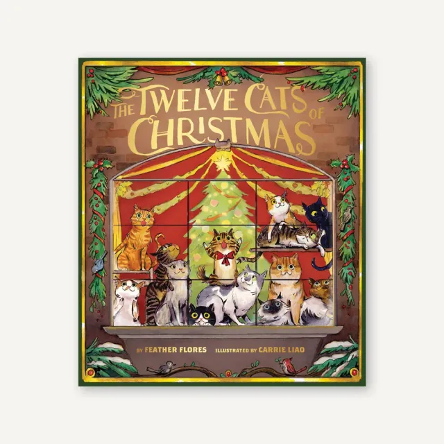 Games Room Twelve Cats of Christmas julbok katter