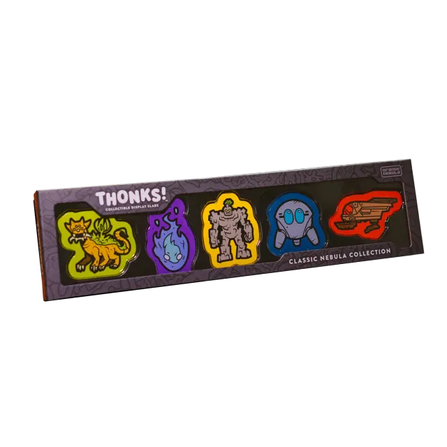 Orange Nebula Thonks Set 01 samlarfigurer 5-pack trä