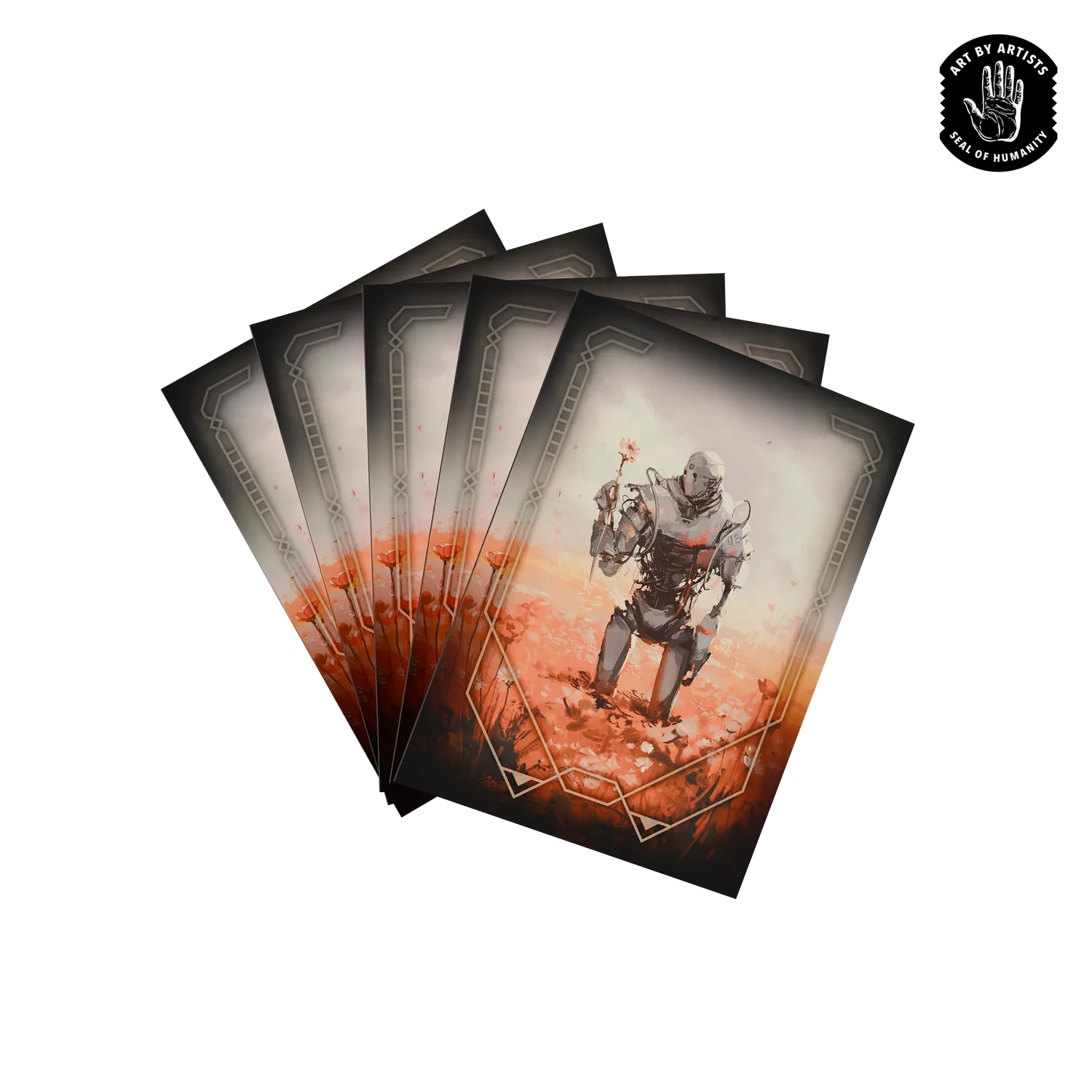 Orange Nebula Curator Masterworks Reverie kortfodral 100-pack matt