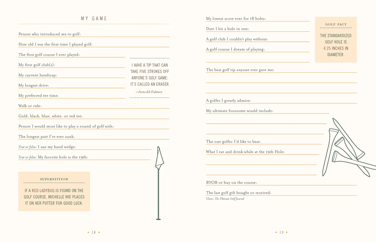 Games Room The Ultimate Golf Journal golfjournal 128 sidor