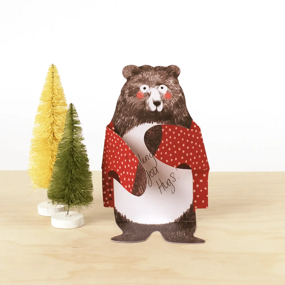 Games Room Bear Hugs kortset 12-pack björnmotiv