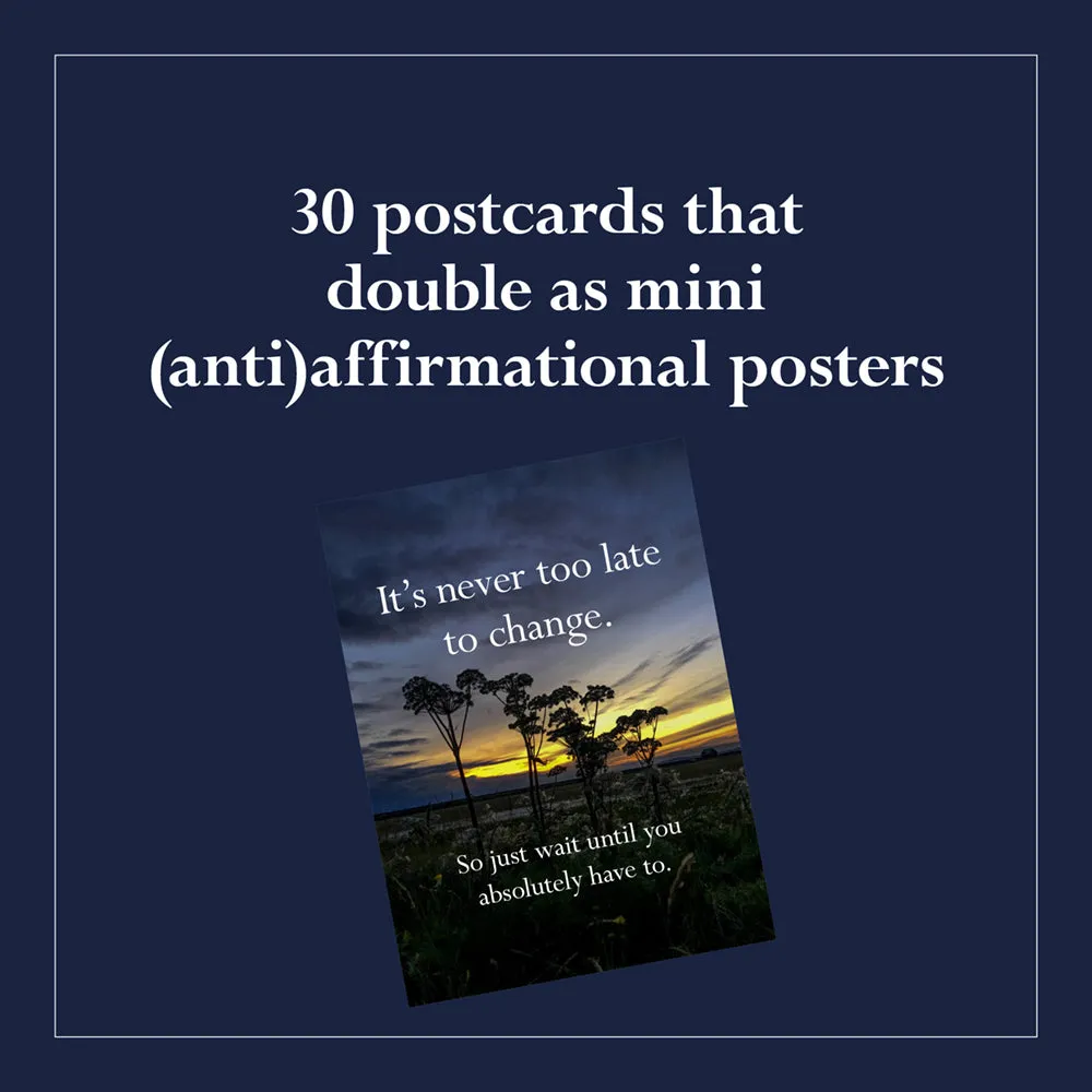 Games Room Disappointing Affirmations 30 Postcards vykort 30-pack sarkastiska