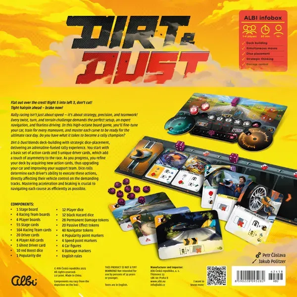 Dragon's Lair Dirt & Dust rally kortspel 1-4 spelare