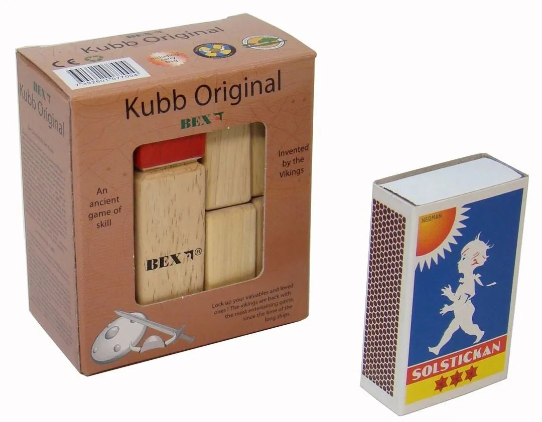 Dragon's Lair Mini Kubb Original kubbspel rubberwood kompakt