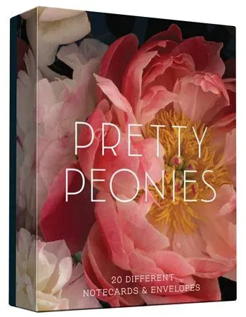 Games Room Pretty Peonies brevkort 20-pack pion