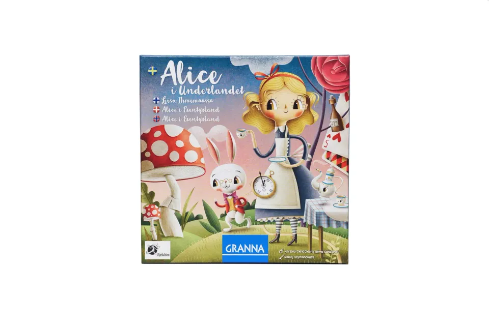 Dragon's Lair Alice i Underlandet brädspel familjespel