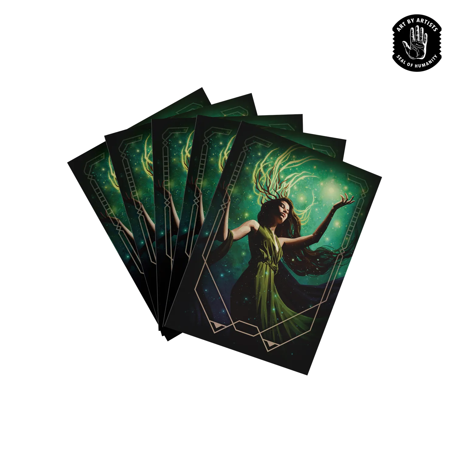 Orange Nebula Curator Essence kortfodral 100-pack standard