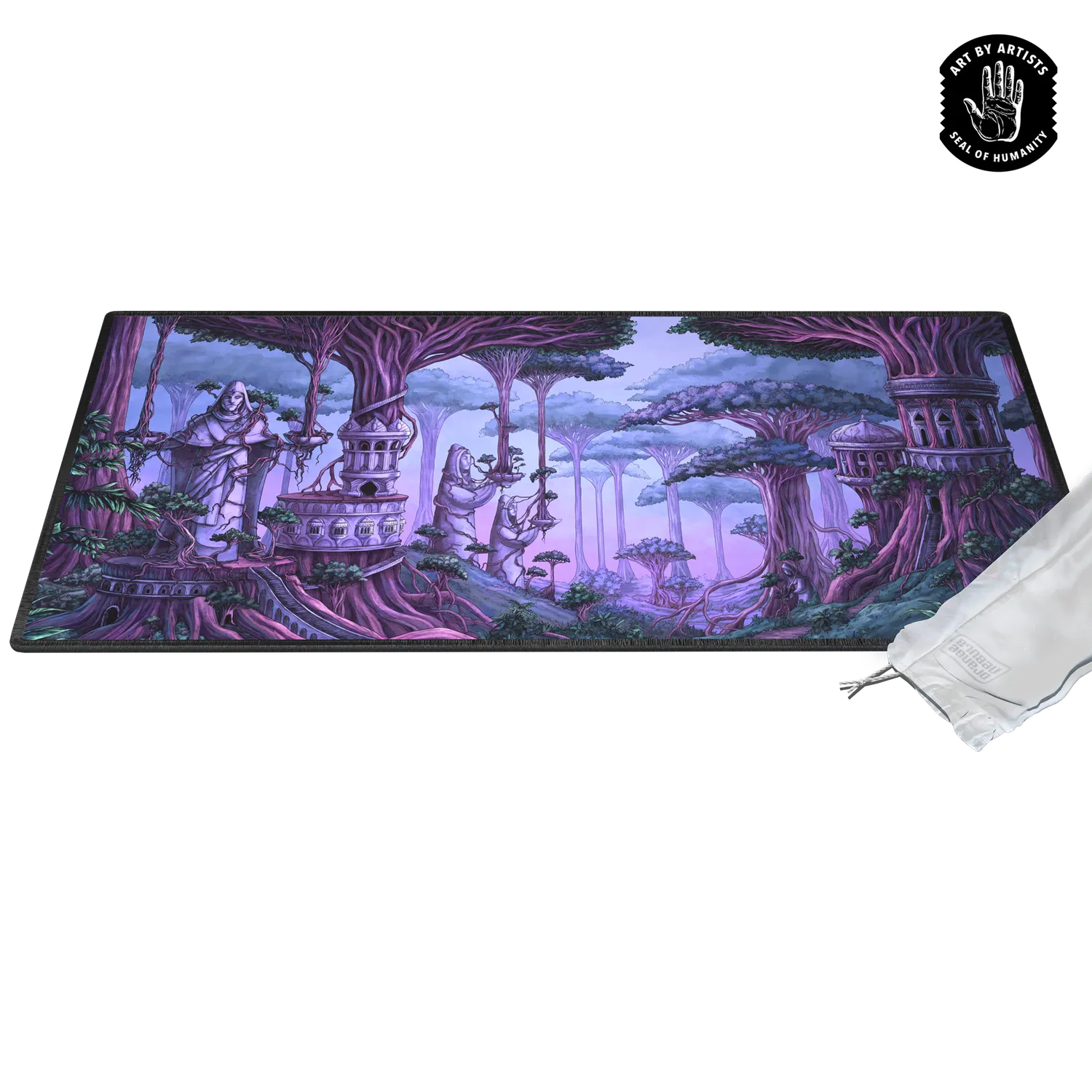 Orange Nebula Curator The Mezzanines spelmatt 81x35 cm neopren