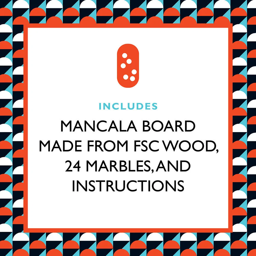 Games Room Mancala sällskapsspel trä 2 spelare
