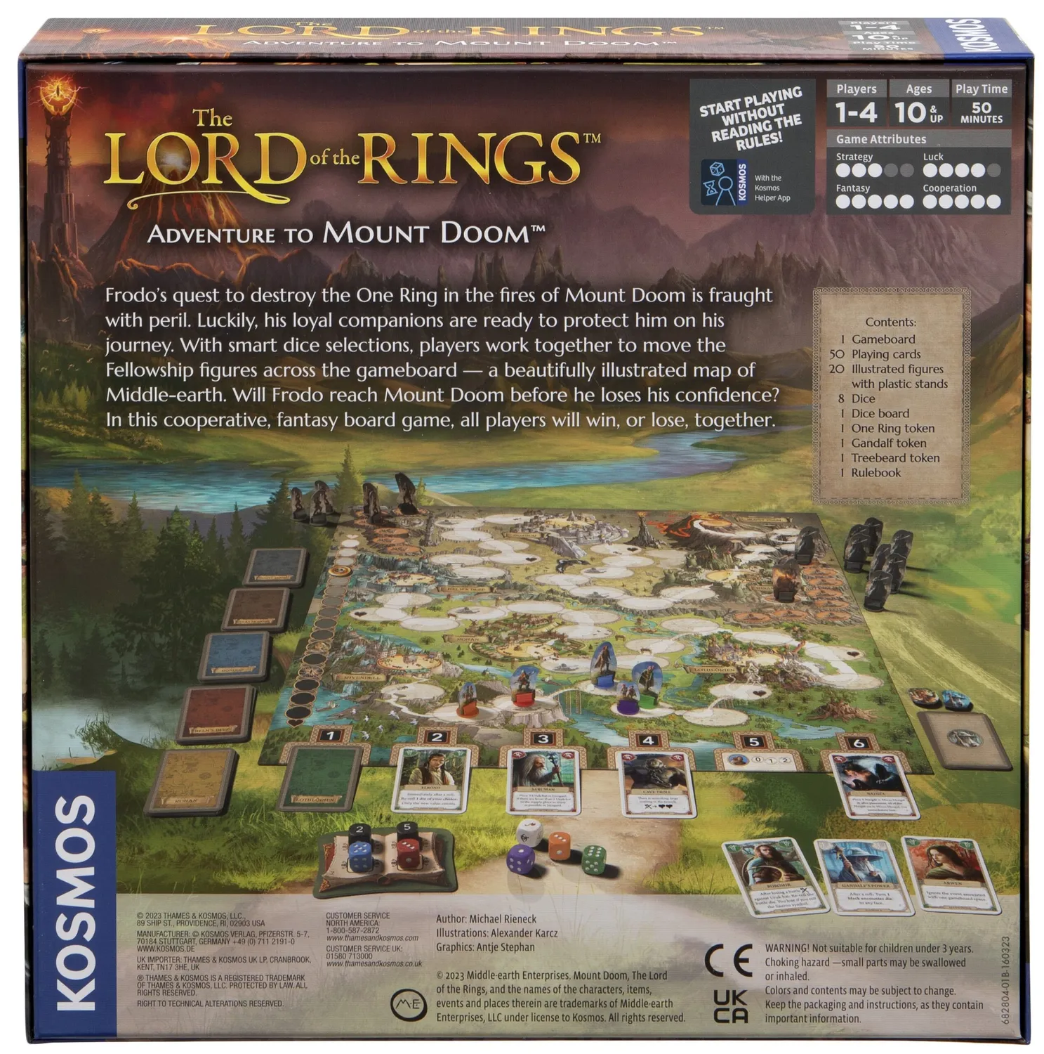 Kosmos Sagan om ringen Mount Doom brädspel koop