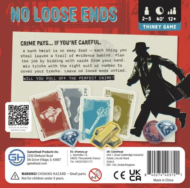 Dragon's Lair No Loose Ends kortspel 2–5 spelare 40 min