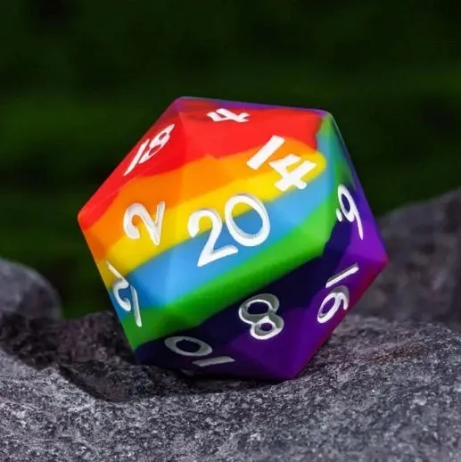 Dragon's Lair Rainbow tärningsset silikon 7 tärningar mjuk