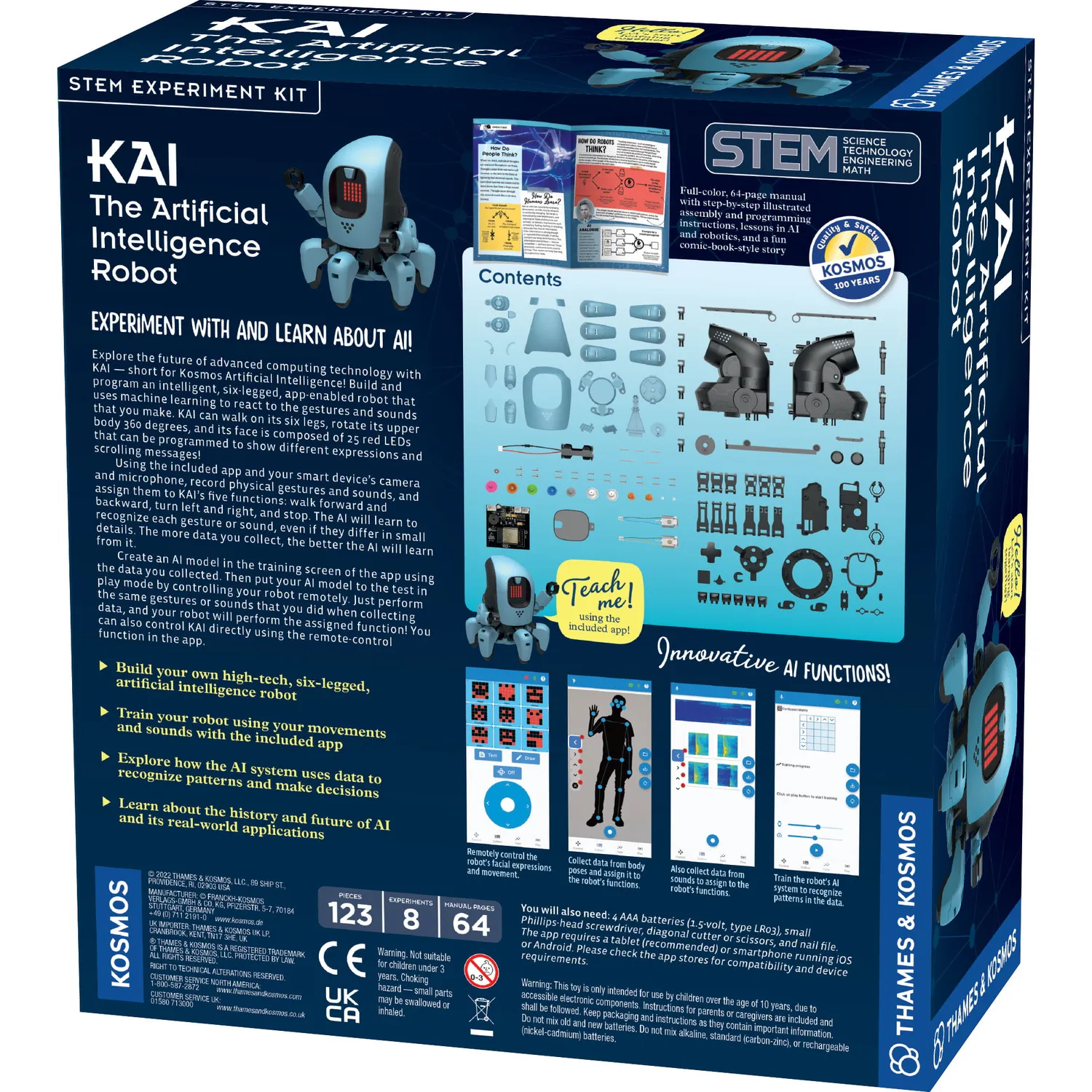 Kosmos KAI Artificial Intelligence Robot programmerbar 6-bent