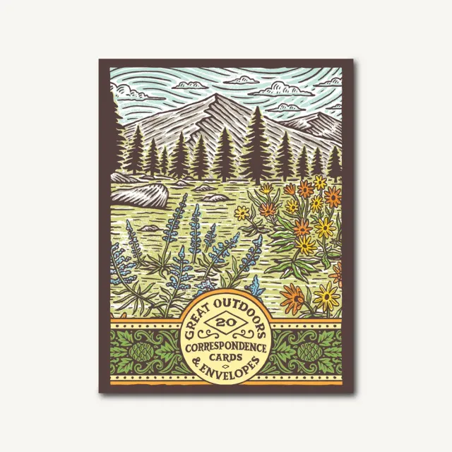 Games Room Great Outdoors brevkort 20-pack med naturmotiv