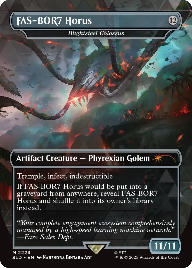 Magic Secret Lair Horizon Forbidden West magic-kort 5 kort foil