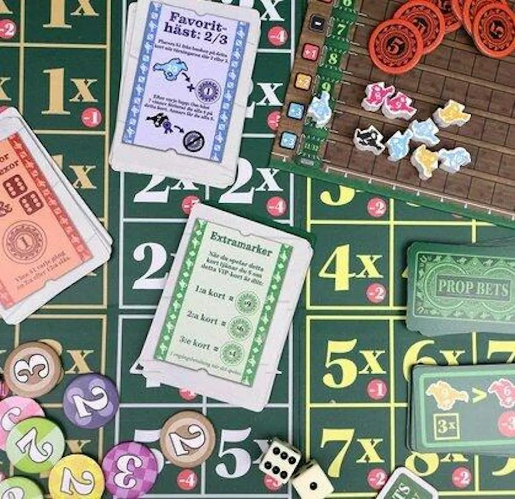 Ready Set Bet sällskapsspel svenska 4 lopp