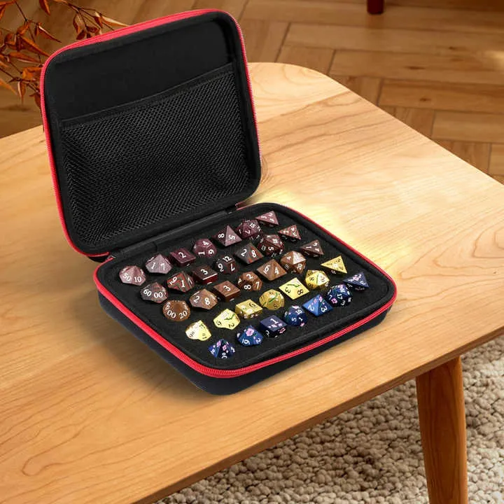 Dragon's Lair Dice Storage med handtag tärningslåda röd