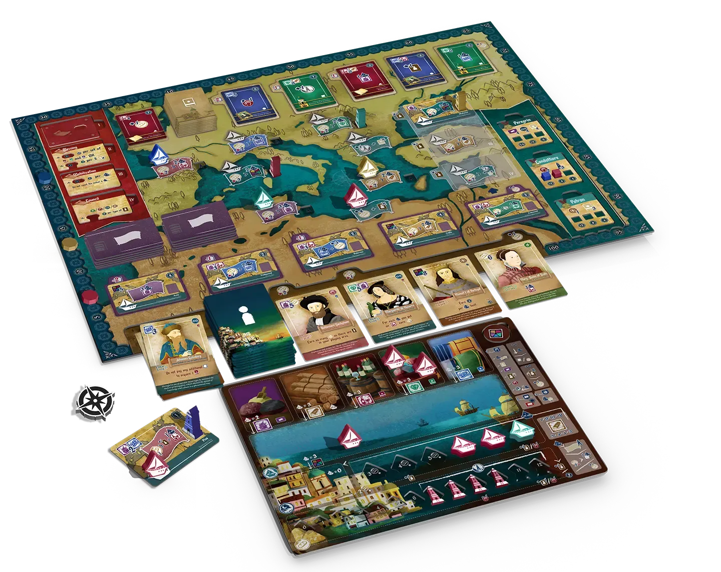Dragon's Lair Amalfi Renaissance brädspel 1-4 spelare strategi