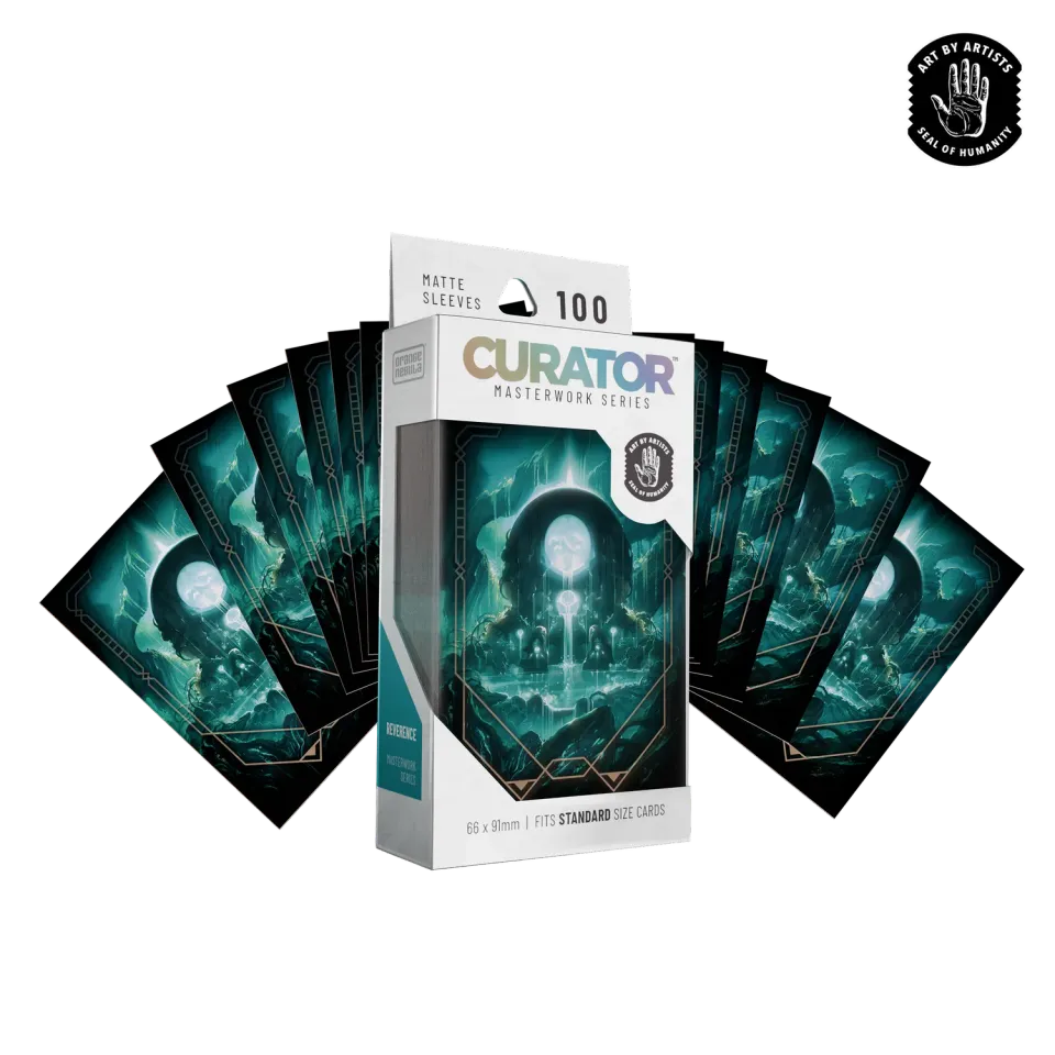 Orange Nebula Curator Reverence kortfodral 100-pack konst