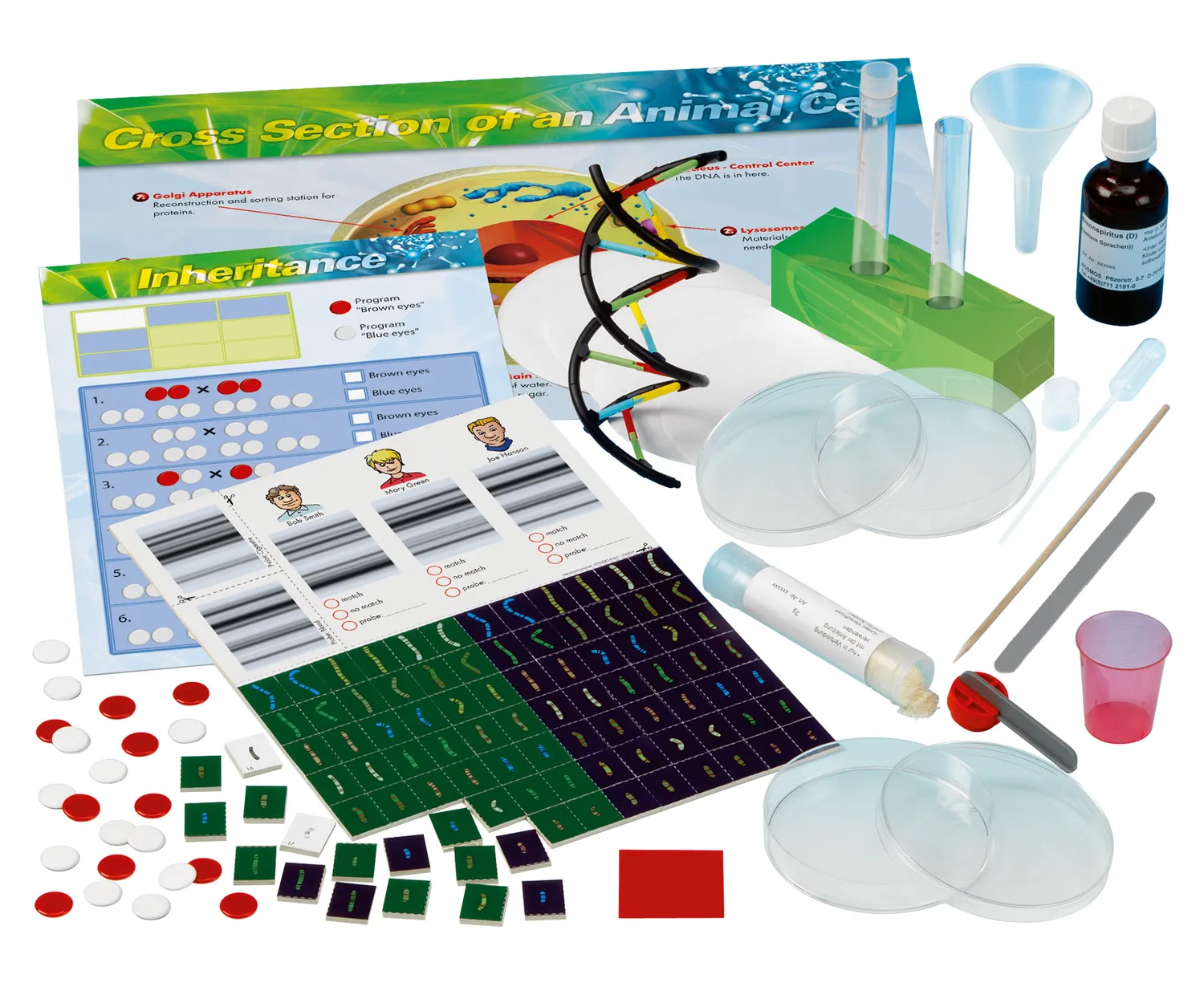 Kosmos Genetics DNA experimentlåda labb 48 sidor