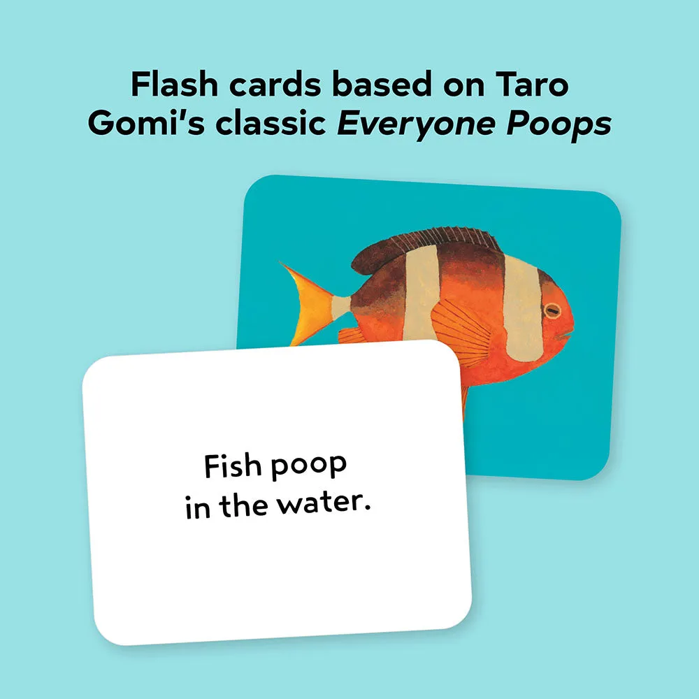 Games Room Everyone Poops flash cards potträning 20 kort